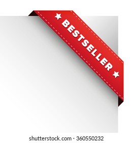 Bestseller Red Ribbon Vector