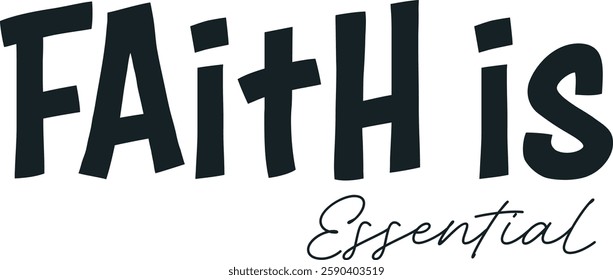 Best-Selling Christian Quote. Faith-Based Typography, Bible Verse for T-Shirts, Stickers, and Prints