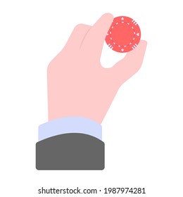 Bet editable flat vector, casino games 