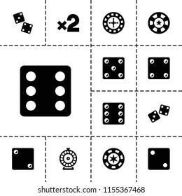 Bet icon. collection of 13 bet filled icons such as roulette, dice, dice. editable bet icons for web and mobile.