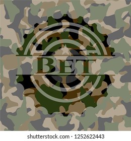 Bet on camo pattern