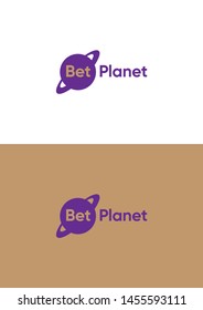 Bet planet company logo template.