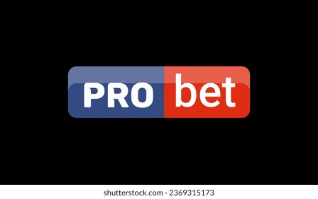 Bet vector logo icon. Business design pro bet logo design illustration. Bet concept template creative sign corporate company
