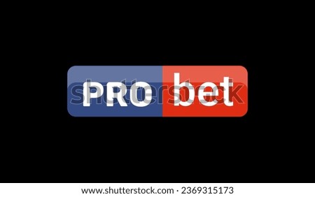 Bet vector logo icon. Business design pro bet logo design illustration. Bet concept template creative sign corporate company