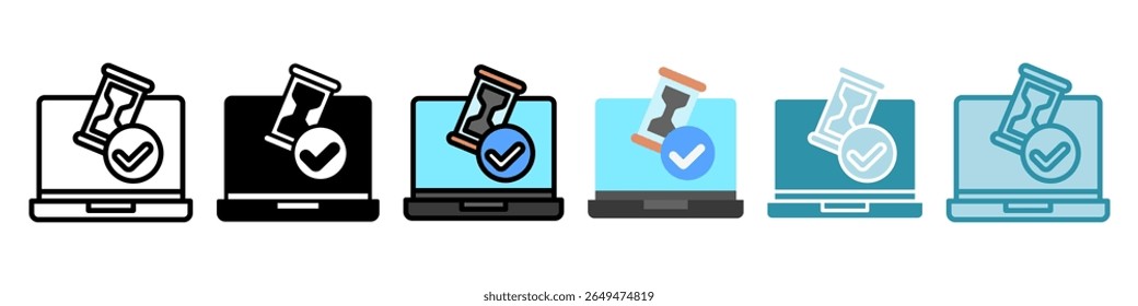 Beta Access multi estilo, mini conjunto de ícone de ilustração. Vetor para conceito moderno, impressão, UI, kit UX, web e desenvolvimento de aplicativos. Relacionado à oferta de produtos, marketing, negócios.