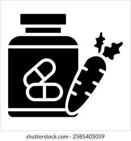 Beta Carotene Icon Element For Design