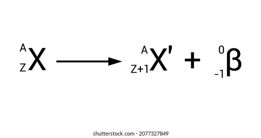 Beta Decay Emission Reaction In Nuclear Physics