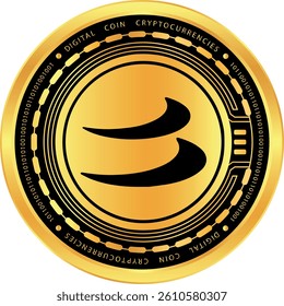 beta finance - beta cryptocurrency images on abstract background. 3d illustrations.
