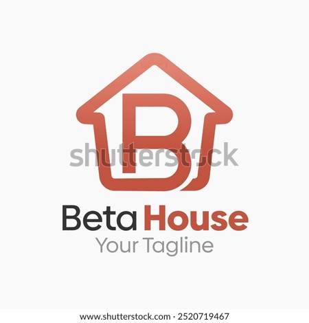 Beta House Logo Design Template. Good for Business, Agency, Community and Organization