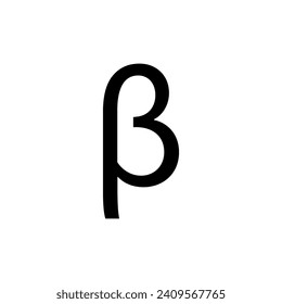 beta math symbol icon vector illustration esp 