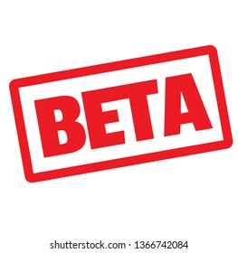 BETA stamp on white
