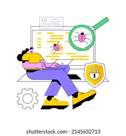 Beta testing abstract concept vector illustration. New product beta test, presale user experience, software development process, second phase testing, real environment check abstract metaphor.