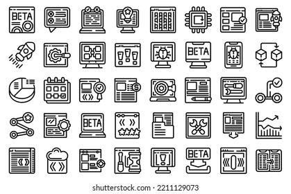 Los iconos de la versión beta establecen el vector de esquema. Error de generación. aplicación de código