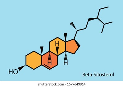 beta-sitosterol, Phytosterol and triglycerides ,cholesterol vector design  