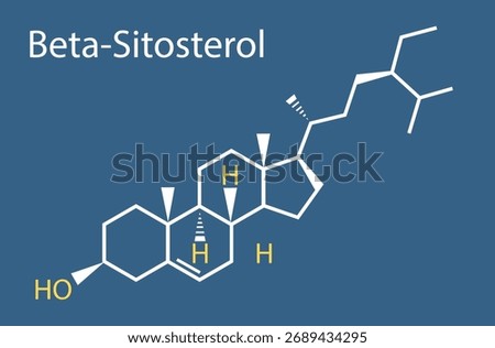 beta-sitosterol, Phytosterol and triglycerides ,cholesterol vector design  