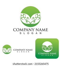 Betel leaf logo and symbol vector