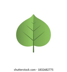 Vector de hoja de Betel. Diseño del logo de la hoja de Betel.