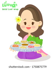 Betel Leaf Wrap in thailändischer Sprache bedeutet "Betel Leaf Wrap"