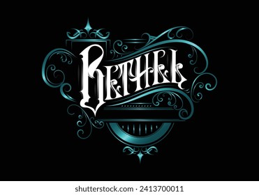 BETHEL lettering custom style design