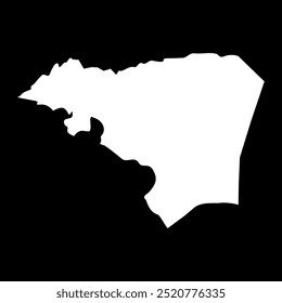 Mapa de la gobernación de Belén, división administrativa de Palestina. Ilustración vectorial.