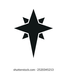 Bethlehem Stern Weihnachten Symbol Vektor Grunddesign einfach und modern Konzept Grafik