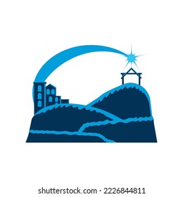 Bethlehem and star epiphany concept