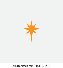 Bethlehem Star Icon Silhouette Vector Illustration
