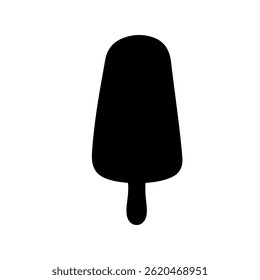 Beti gelo lolly silhueta vetor plano projeto de ilustração.