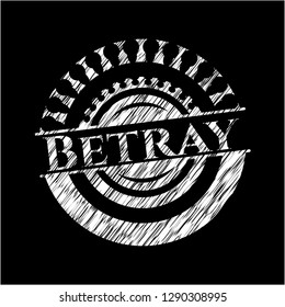Betray with chalkboard texture