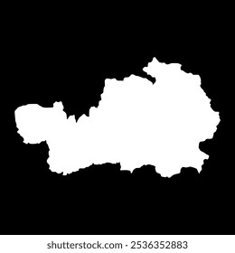 Mapa da região de Betsiboka, divisão administrativa de Madagascar. Ilustração vetorial.