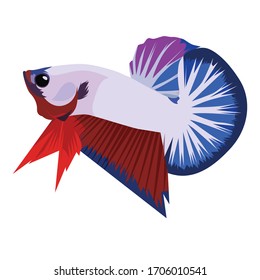 gambar vektor logo ikan cupang vector