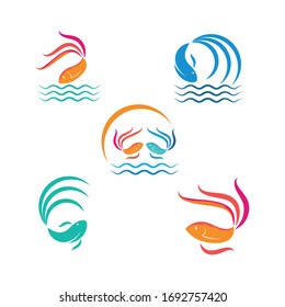 betta fish icon vector illustration design template