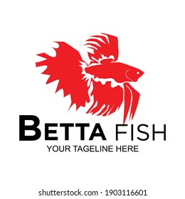 Betta fish illustration is suitable for company logos or icons