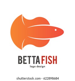 BETTA FISH LOGO ICON SYMBOL