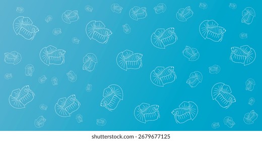 Betta fish pattern abstract background