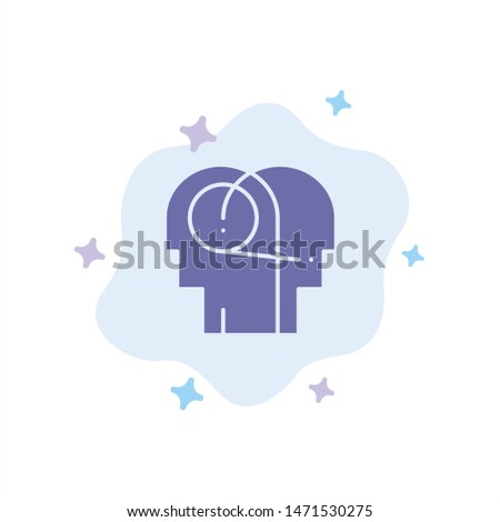 Better, Communication, Hearing, Human Blue Icon on Abstract Cloud Background