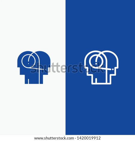 Better, Communication, Hearing, Human Line and Glyph Solid icon Blue banner Line and Glyph Solid icon Blue banner