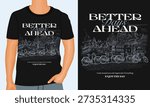 Better Days Ahead Urban Capacity with Bicycles T-Shirt Print

