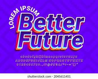 Better Future Modern Poster Text Effect