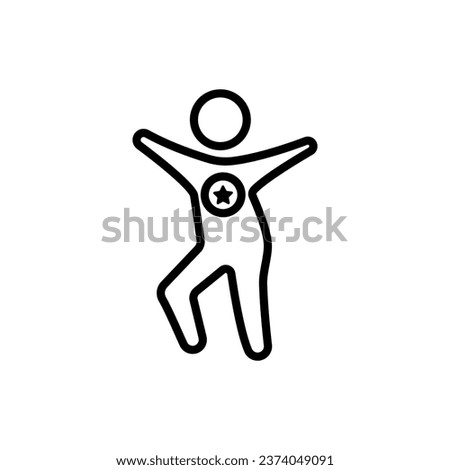 Better human icon from feelings collection. Thin linear better human, human, business outline icon isolated on white background. Line vector better human sign, symbol for web and mobile