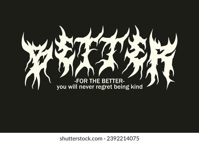 Better Metal Typography – Brutal Deathcore Font for T-Shirt and Poster Design