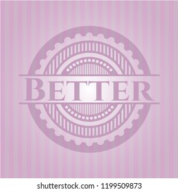 Better realistic pink emblem