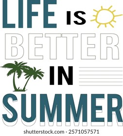 better in summer t shirt design
