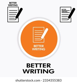 Better Writing Iconic object design suitable for book or any use