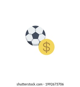 betting Flat Icon Isolated On White Background