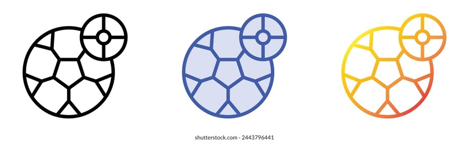 betting icon. Linear, Blue Fill and Gradient Style Design Isolated On White Background