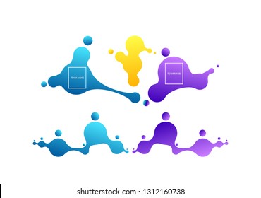 Betting online concept. Vector sport betting online basnner. Arena match results. Vector wallpaper illustration. Abstract geometric shapes. Liquid gradient banners isolated on white. Fluid vector
