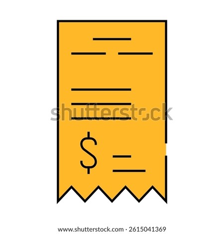 betting receipt line icon vector. betting receipt sign. isolated symbol illustration