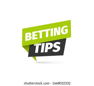 Betting tips isolated vector icon. Bookmaker sign on white background