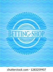 Betting-shop water wave emblem.